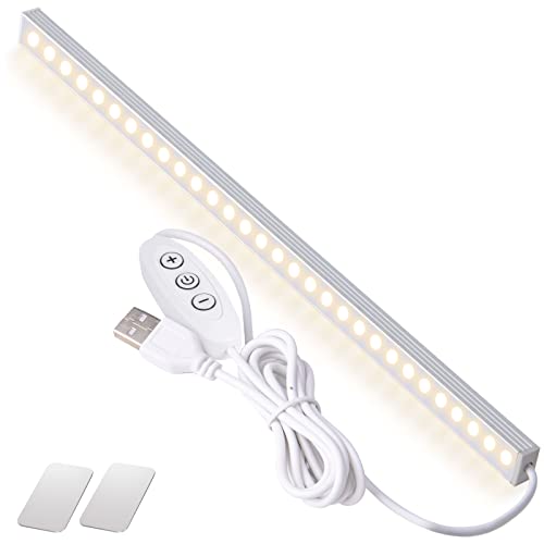 DWEPTU Under Cabinet Light Closet Lights Dimmable LED Stick on Lights Under Counter Light Fixtures with USB Powered LED Light Bar for Room Under Counter Lighting Work Tables Student Dormitory