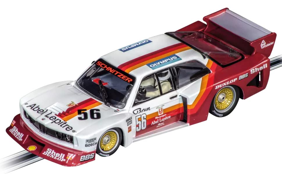 Carrera 31039 BMW 320 Turbo Flachbau Team Schnitzer No.56 DRM 1980 1:32 Scale Digital Slot Car Racing Vehicle Digital Slot Car Race Tracks