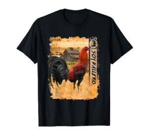 soy gallero gamefowl rooster cockfighting enthusiast t-shirt