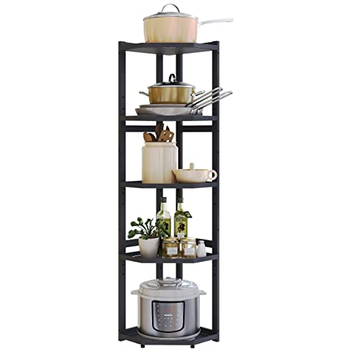 Auroglint Pan Organizer Rack for kitchen, Adjustable Pan Pot Rack with 5 Tiers, Heavy Duty Pot Organizer Premium Kitchen Organization