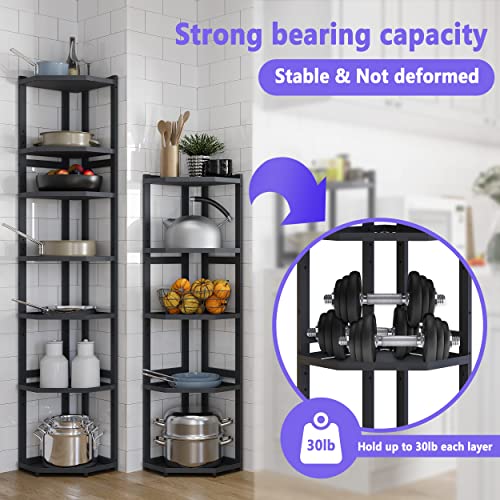 Auroglint Pan Organizer Rack for kitchen, Adjustable Pan Pot Rack with 5 Tiers, Heavy Duty Pot Organizer Premium Kitchen Organization