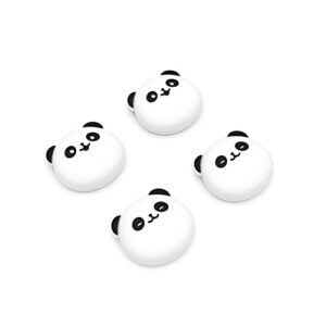 playvital cute thumb grip caps for ps5/4 controller, silicone analog stick caps cover for xbox series x/s, thumbstick caps for switch pro controller - chubby panda