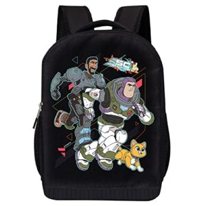 disney pixar lightyear space ranger backpack for kids –buzz lightyear space ranger knapsack– 16 inch air mesh padded bag (lightyear 4)