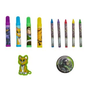 Innovative Designs Disney Pixar Toy Story Buzz Lightyear Coloring Art and Sticker Set for Boys and Girls, 30 Pcs.
