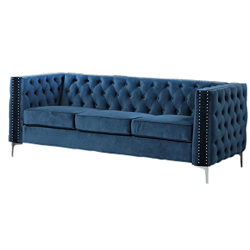 Best Master Furniture F004NSF Sofas, Blue