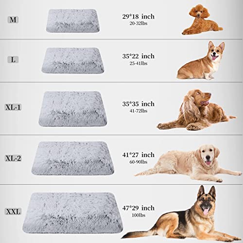 Dog Bed, 41 "x 27 ", Plush Non-Slip Dog Beds for Large Dogs, Washable Dog Beds Easy Removal and Installation with Waterproof Lining, Dog Crate Bed for Small, Medium, Large, Extra Large Pets.…