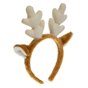 Olivemont Reindeer headband for Christmas party costume with deer antlers and ears