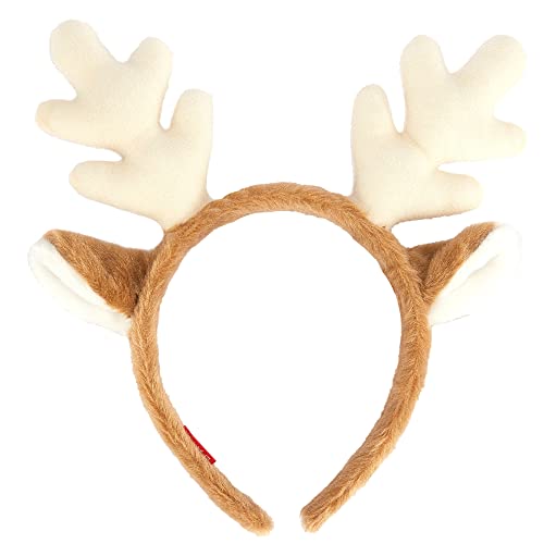 Olivemont Reindeer headband for Christmas party costume with deer antlers and ears