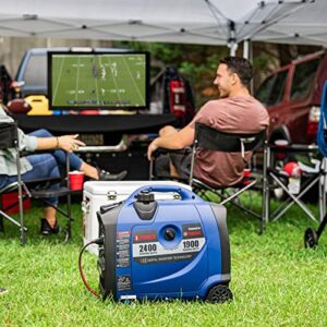 A-iPower Portable Inverter Generator, 2400W Ultra-Quiet Powered By Yamaha Engine RV Ready, EPA & CARB Compliant, Ultra Lightweight For Backup Home Use, Tailgating & Camping (SC2400iP)