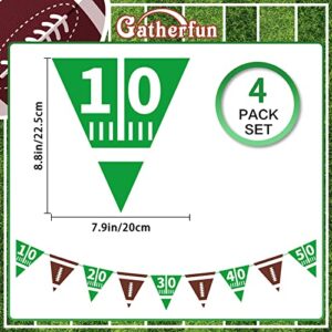 Football Party Supplies Football Paper Pennant Bunting American Football Theme Triangle Flags Banner for Birthday Party Decorations