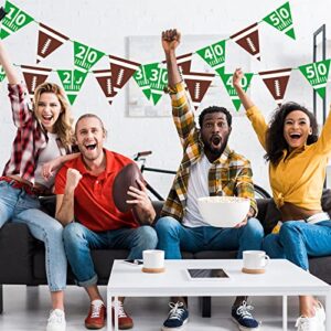 Football Party Supplies Football Paper Pennant Bunting American Football Theme Triangle Flags Banner for Birthday Party Decorations