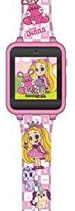 Accutime Kids Love, Diana Show Educational Learning Touchscreen Pink Smart Watch Toy with Graphic Strap for Girls, Boys, Toddlers - Selfie Cam, Games, Alarm, Calculator, Pedometer (Model: LDA4037AZ)