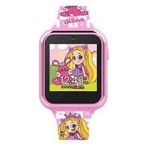 Accutime Kids Love, Diana Show Educational Learning Touchscreen Pink Smart Watch Toy with Graphic Strap for Girls, Boys, Toddlers - Selfie Cam, Games, Alarm, Calculator, Pedometer (Model: LDA4037AZ)