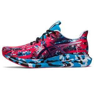 asics men's noosa tri 14 running shoes, 10.5, diva pink/black