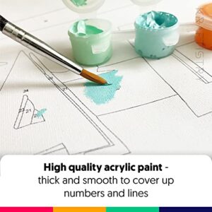 Kraftistry Paint by Number for Adults Canvas Italy | DIY Paint by Numbers for Adults Beginner | 12x16 Painting Kits for Adults with Framed Canvas, Dual-Hand Ergonomic Brush, Paint, Hooks and Nails