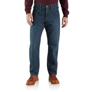 carhartt men's rugged flex relaxed fit fleece-lined 5-pocket jean, rapids, 33 x 30