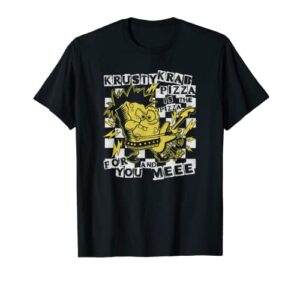 spongebob squarepants punk bob krusty krab pizza t-shirt