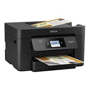 Epson Workforce Pro WF-3820 All-in-One Wireless Color Inkjet Printer Home Office, Black - Print Scan Copy Fax - 21 ppm, 4800 x 2400 dpi, 2.7" Touchscreen, Auto Duplex Printing, 35-Sheet ADF, Ethernet