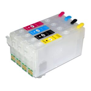 EVIKI Replacement Parts for Printer - 822XL Refillable Ink Cartridge with Chip for WF-3820 WF-4820 WF-4834 WF-4830 Printer - (Type: 822XL), Multi