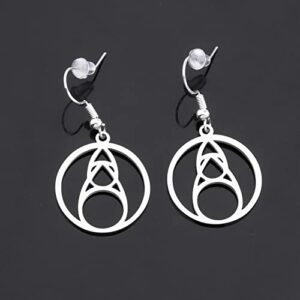 The Owl House Inspired Gift Fire Glyph Charm Earring for Her Owl House Fans Gift (Fire Glyph Earring)