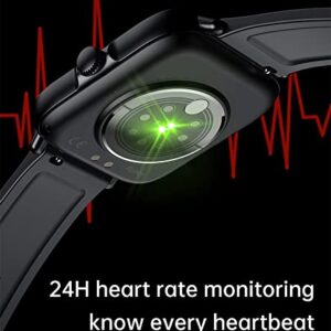 Fitness Tracker Heart Rate Monitor Blood Pressure Blood Oxygen Monitor Pedometer Watch Sleep Tracker Waterproof Smart Watch for Android Compatible iPhone Fitness Trackers for Men Women