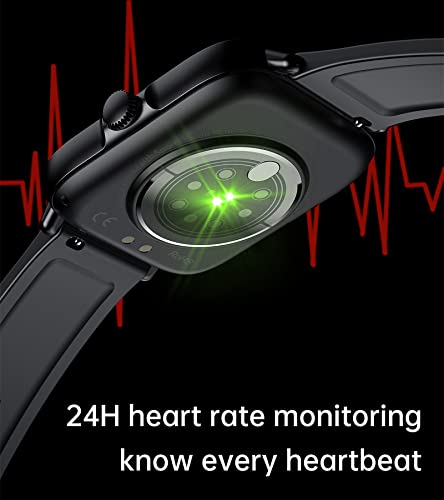 Fitness Tracker Heart Rate Monitor Blood Pressure Blood Oxygen Monitor Pedometer Watch Sleep Tracker Waterproof Smart Watch for Android Compatible iPhone Fitness Trackers for Men Women