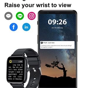 Fitness Tracker Heart Rate Monitor Blood Pressure Blood Oxygen Monitor Pedometer Watch Sleep Tracker Waterproof Smart Watch for Android Compatible iPhone Fitness Trackers for Men Women