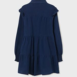 Mayoral 12-07943-071 - Jean Dress for Girls 18 Years Dark