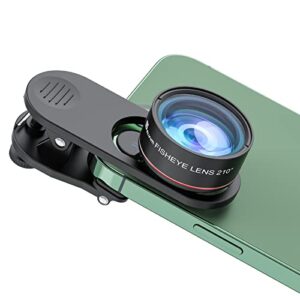 210° fisheye lens, selvim universal hd phone camera lens kit, fish eye lens for iphone 7 8 x xr 11 12 13 14 pro samsung pixel smartphone, cell phone lens with clip, funny photos