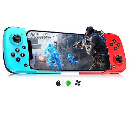 arVin Bluetooth Controller for iPhone 14/13/12/11, iPad, MacBook, iOS, Wireless Gamepad for Android Samsung Galaxy S22/S21/S20, TCL, Tablet, PC Game Joystick, CODM, Genshin Impact -with Back Button