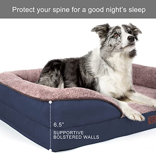 Orthopedic Dog Bed for Large Dogs up to 70/100lbs, Dog Sofa with Removable Washable Cover with Waterproof Lining Dog Beds