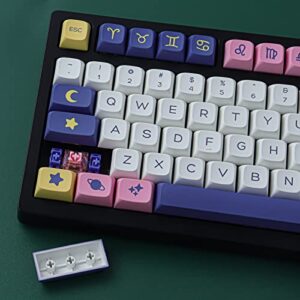 JOMKIZ Keycaps,132 Keys PBT Keycaps Set Constellation XDA Profile Dye Sublimation Customized US Layout Keycaps for with Cherry MX Switches Mechanical Keyboards