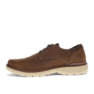 dockers mens rustin rugged casual oxford shoe, dark tan, 13 m