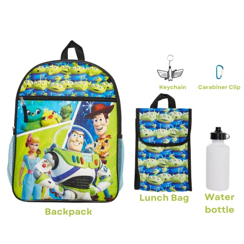 RALME Pixar Toy Story Backpack Set for Kids, 16 inch with Lunch Bag and Water Bottle