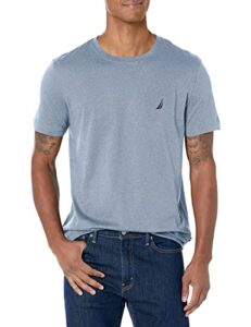 nautica men's j-class t-shirt, deep anchor heather, large