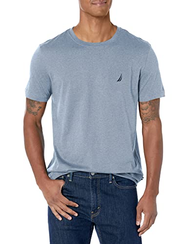 Nautica Men's J-Class T-Shirt, Deep Anchor Heather, Large