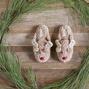 Dearfoams Matching Family Holiday Christmas Reindeer & Turkey Scuff Slipper, Baby Reindeer, US 0-3 Unisex Infant