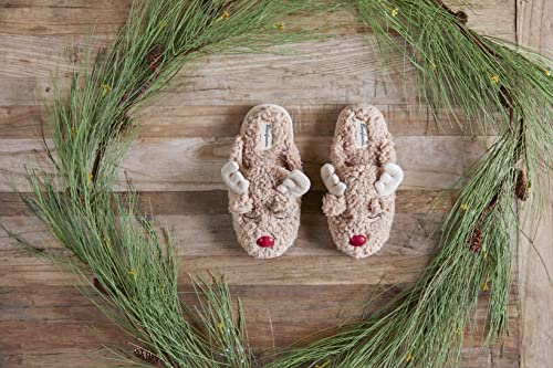 Dearfoams Matching Family Holiday Christmas Reindeer & Turkey Scuff Slipper, Baby Reindeer, US 0-3 Unisex Infant