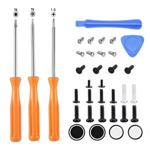 screws set for ps4 ps5,xbox one/series x controller install repair screws and phillips t6 t8 screwdrivers open shell tool,