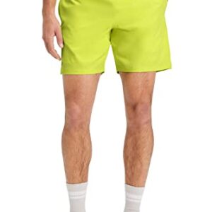 Fabletics Men's The Fundamental Short, Workout, Running, Training, Gym, Yoga, Ultra Lightweight, Athletic, XL, Zest