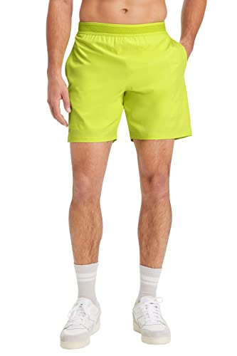 Fabletics Men's The Fundamental Short, Workout, Running, Training, Gym, Yoga, Ultra Lightweight, Athletic, XL, Zest