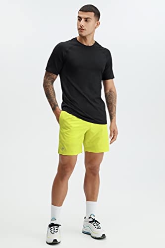 Fabletics Men's The Fundamental Short, Workout, Running, Training, Gym, Yoga, Ultra Lightweight, Athletic, XL, Zest