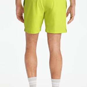 Fabletics Men's The Fundamental Short, Workout, Running, Training, Gym, Yoga, Ultra Lightweight, Athletic, XL, Zest