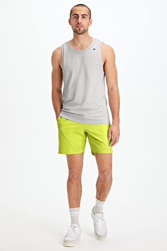 Fabletics Men's The Fundamental Short, Workout, Running, Training, Gym, Yoga, Ultra Lightweight, Athletic, XL, Zest