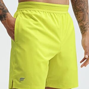 Fabletics Men's The Fundamental Short, Workout, Running, Training, Gym, Yoga, Ultra Lightweight, Athletic, XL, Zest