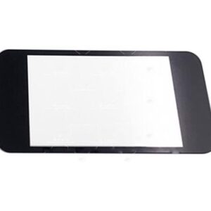 Housing Shell Cover Faceplate for New 2DS XL LL Upper Panel Front Bottom Cover Replacement (Glass Lens Black)