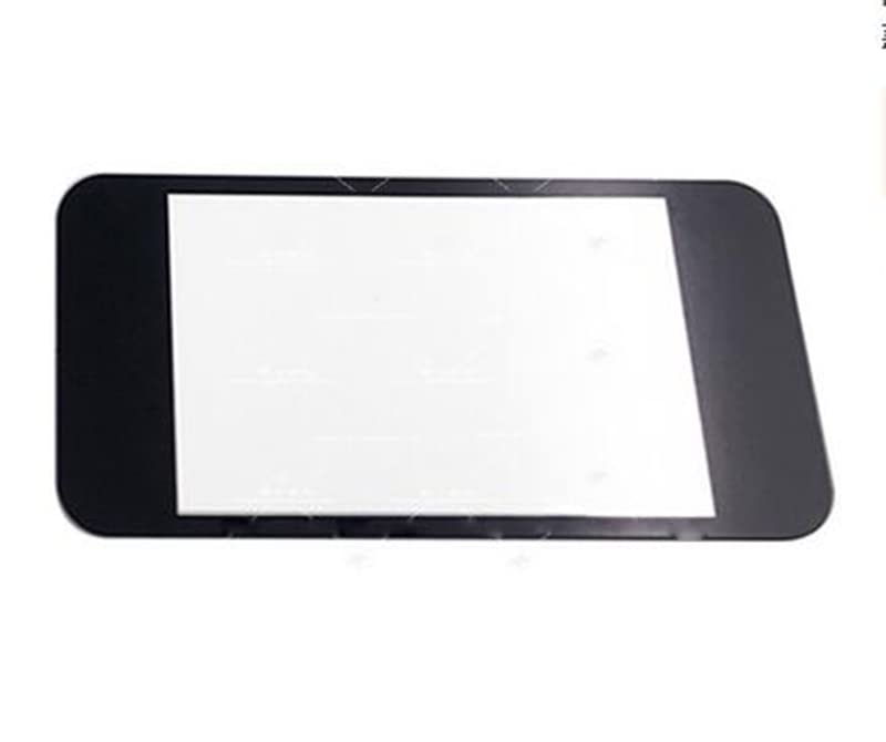 Housing Shell Cover Faceplate for New 2DS XL LL Upper Panel Front Bottom Cover Replacement (Glass Lens Black)