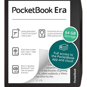 PocketBook Era E-Reader, Sunset Copper, 64GB | 7ʺ Glare-Free & Eye-Friendly Touch-Screen with E -Ink Technology | Waterproof | Text-to-Speech, Audio- & E-Book Reader | SMARTlight & Built-in Speaker