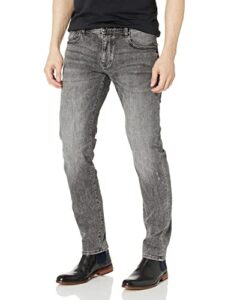 a|x armani exchange men's 5 pocket stretch cotton grey denim pant, 33x32