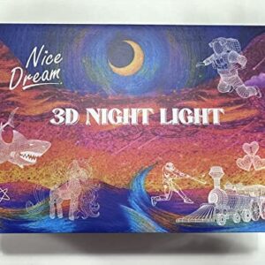 Nice Dream Football Player Night Light for Kids, 3D Illusion Night Lamp, 16 Colors Changing with Remote Control, Room Decor, Gifts for Children Boys Girls